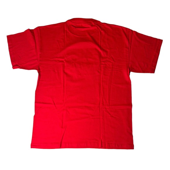 Vintage 1990s Guanajuato Mexico Red Embroidered Frog T-Shirt Logical Vision Sz L - Picture 6 of 6